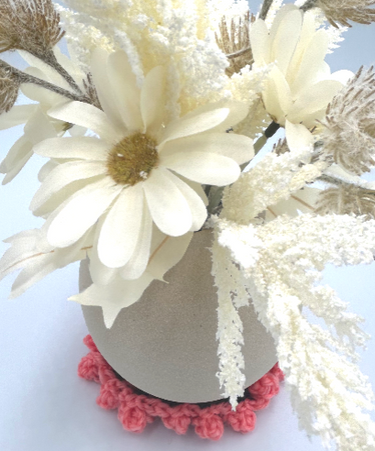 Crochet Flower Coaster Bouquet