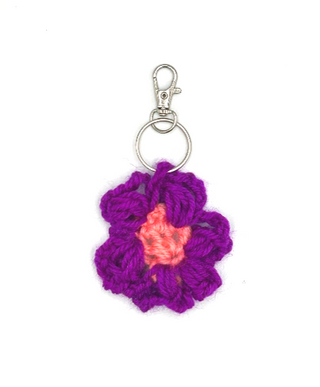 Twilight Flower Keychain