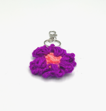 Twilight Flower Keychain