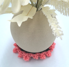 Crochet Flower Coaster Bouquet