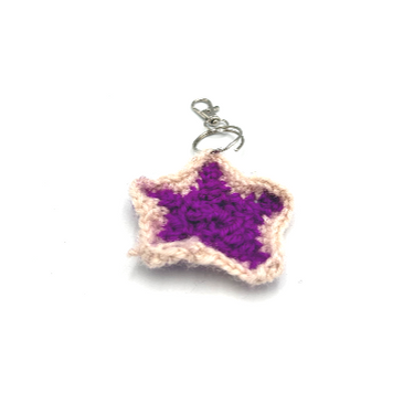 Lavender Star Keychain