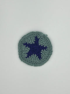 Handmade Crochet Starburst Coaster – Unique Drinkware Accessory